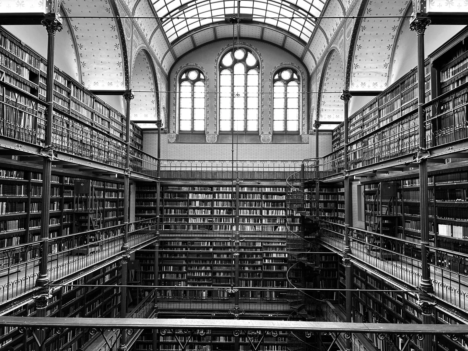 Bibliothek des Rijksmuseums in Amsterdam, fotografiert von Gereon Goldbach am 13.03.2025